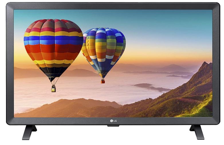 LG Smart TV 24TN520S 24 Inch Monitor LED, HD Display, Wall Mount, 5 W x 2 Stereo Speaker, WebOS 3.5 Smart TV, Built-in Wi-Fi, Energy Class F, Black (2020 Model)